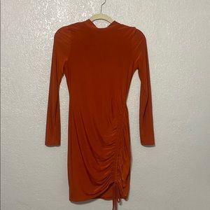 Tight cute orange dress